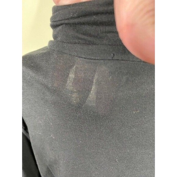 Re-Imagined by J. Crew Womens Plus Size 2X Black Layering Long Sleeve Turtleneck - Picture 5 of 9